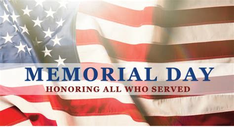 Memorial Day Holiday Schedule Tague Lumber