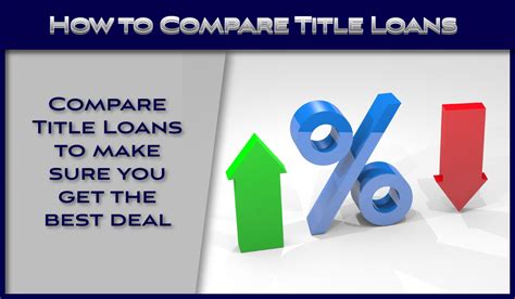 How To Compare Car Title Loans Fast Title Lenders