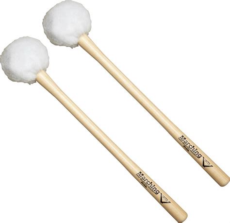 Vater Mv B4s Marching Bass Drum Mallet Puff Sticks And Beaters For