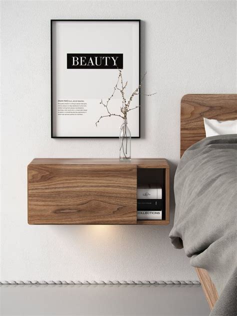 Modern Floating Bedside Table 10 Super Chic Floating Bedside Table