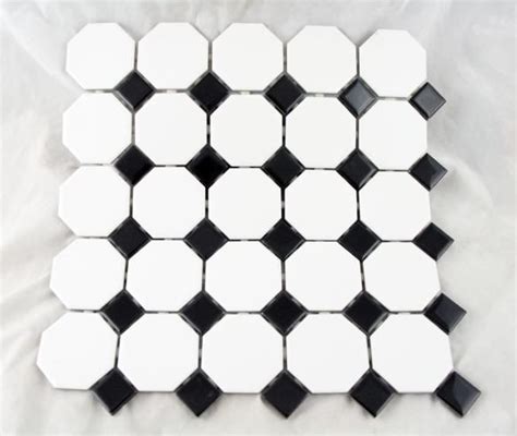 Black And White Geometric Tile