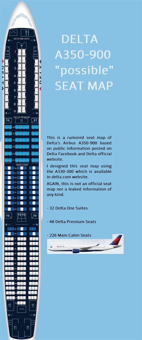 Delta Airlines Seat Map