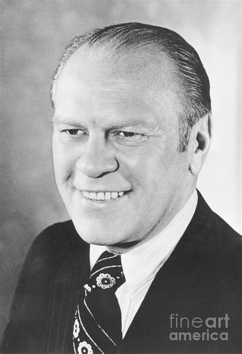 President Gerald Ford In Front View Photograph By Bettmann Pixels