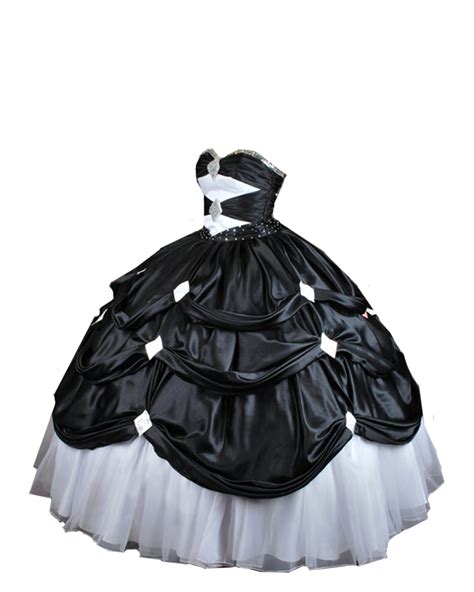 Black And White Ball Gown Png By Vixen1978 On Deviantart