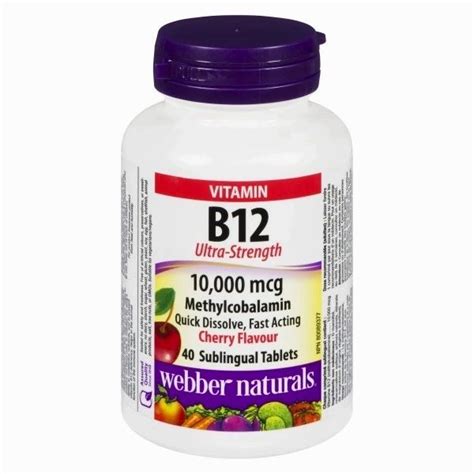 Webber Naturals Vitamin B12 Ultra Strength Alliance Drug Pharmacy