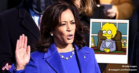 The Simpsons Fans Are Convinced The Show Predicted Kamala Harris Purple Inauguration Outfit
