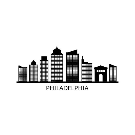 Philadelphia Skyline Clip Art City Png Images Transparent Free