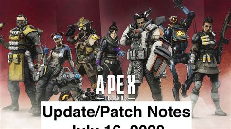 New Apex Legends Updatepatch Notes July 16 2020 Youtube