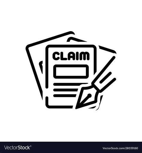 Claims Royalty Free Vector Image Vectorstock