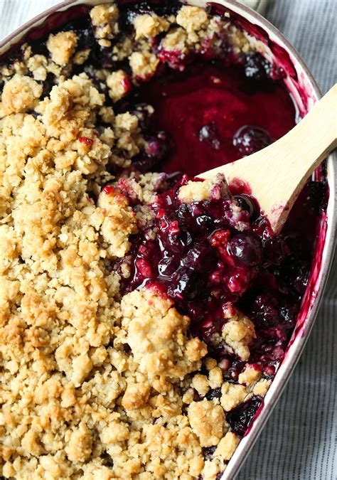 the best blueberry crisp recipe ever cookies and cups