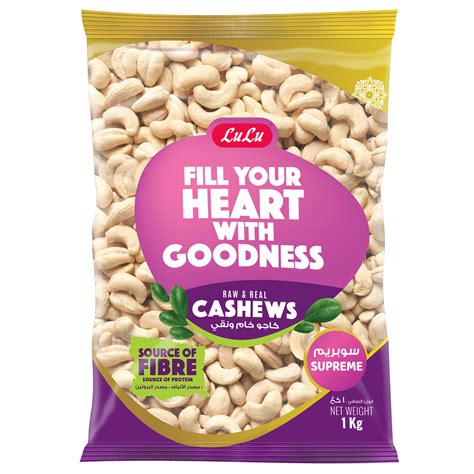 Lulu Raw And Real Cashews Supreme 1kg Roastery Nuts Lulu Kuwait