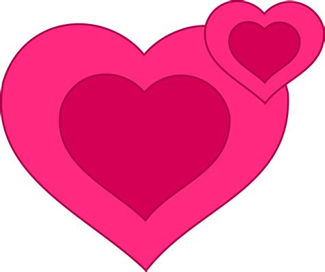 Two Pink Hearts Together Clipart Heart Clip Art Png Download Full