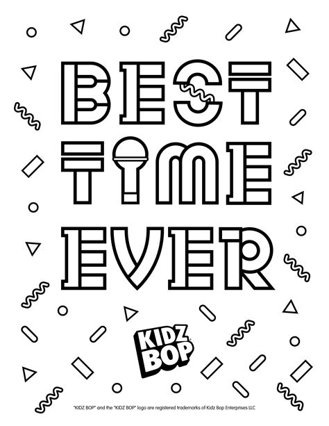️Kidz Bop Coloring Pages Free Download| Gambr.co