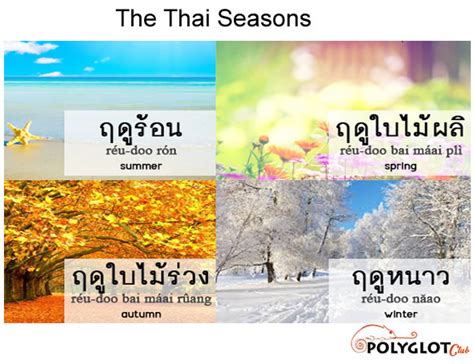 Thai Vocabulary Seasons