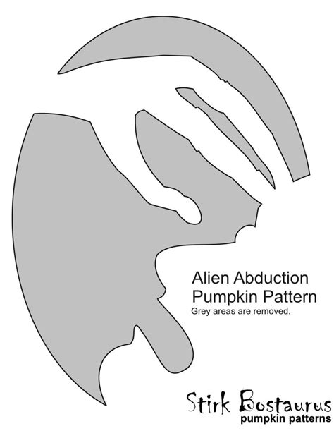 Alien Pumpkin Stencil Pumpkin Pattern Pumpkin Template Jack O