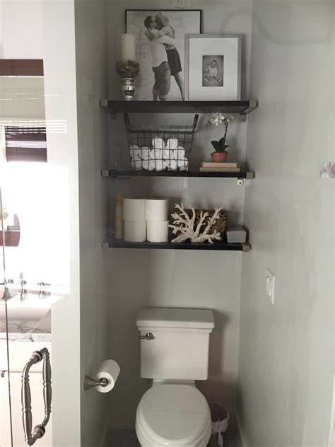 1 over the toilet storage ideas. My Suite Bliss | Floating shelves, Shelves above toilet