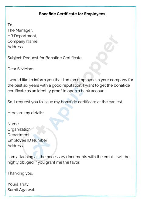 For a student, a bonafide certificate application letter is. Application for Bonafide Certificate | Application Process ...