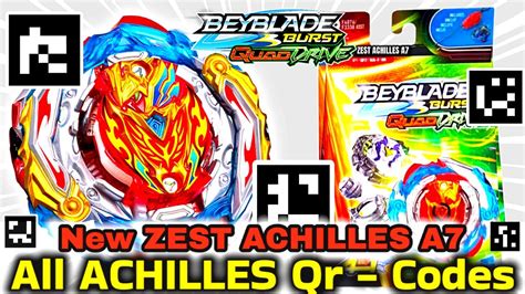 New ZEAL ACHILLES A8 Qr Code All Achilles QR Codes UPDATED Beyblade
