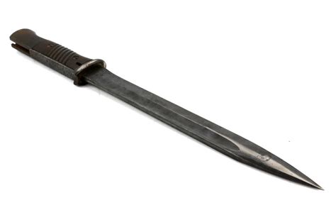 Sold Price World War Ii Bayonet In Metal And Leather Sheat August