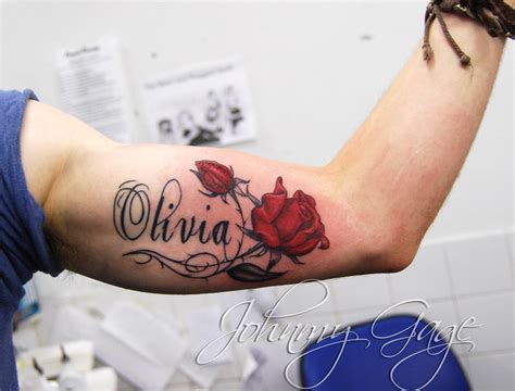 Click here for 50 beautiful rose tattoos + their symbolism. roses and name tattoo | Flickr - Photo Sharing!