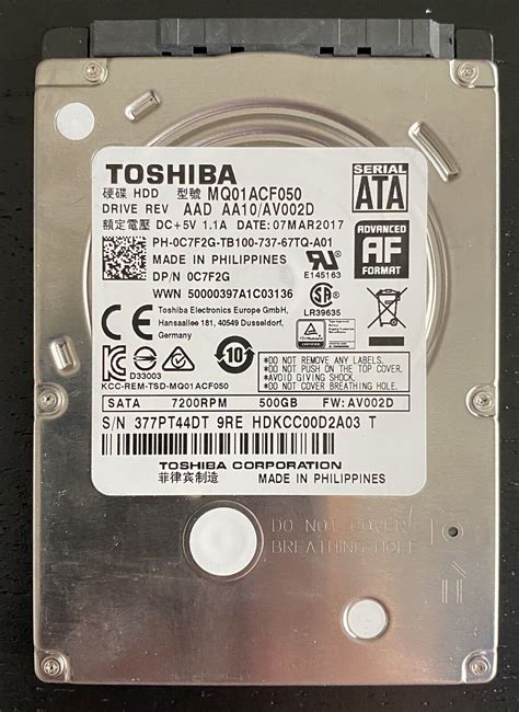 Xbox One S Slim Toshiba 500gb Internal Hard Disk Drive Replacement