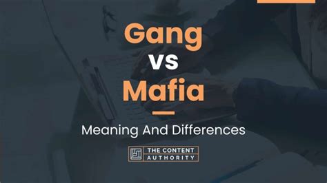 Gang Vs Mafia Meaning And Differences