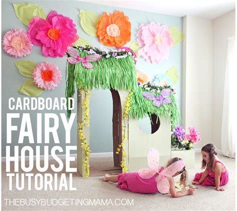 Diy Cardboard Fairy House Tutorial At Home With Natalie