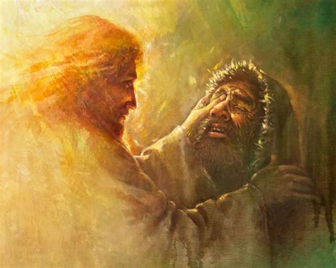 Healing The Blind Man By Yongsung Kim Milagros De Jesús Guerreros De