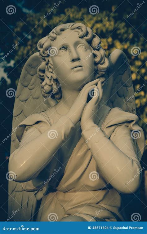 Old Angel Statue Grief Stock Photo Image Of Grief Angel 48571604