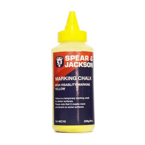 Spear And Jackson Chalk Marking Temp Yellow 226g