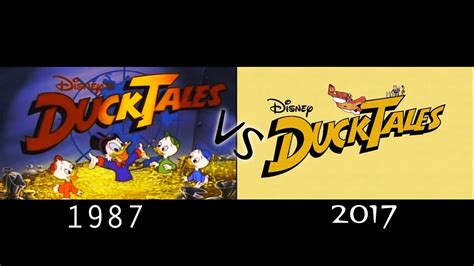 Ducktales Intro 1987 Vs 2017 Sound Video Comparison Hd Youtube