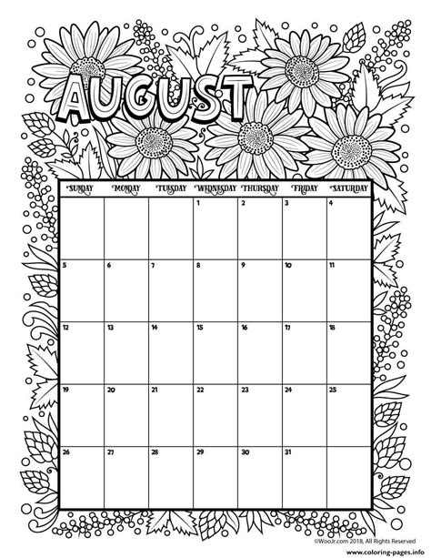 Printable August Calendars Printable Calendars At A Glance