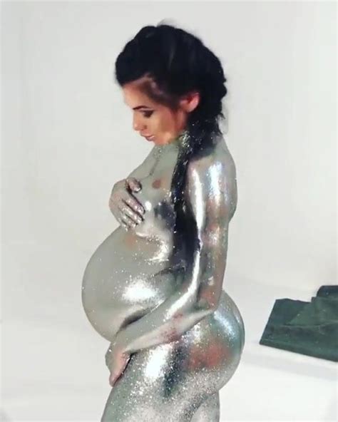Pregnant Nude Hot Bitch With Silver Body Paint XHamster