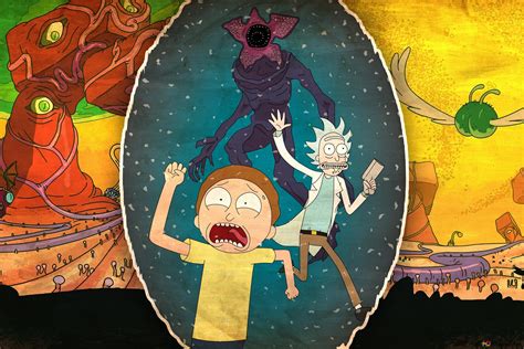 Rick And Morty And Monsters 4k Wallpaper Download