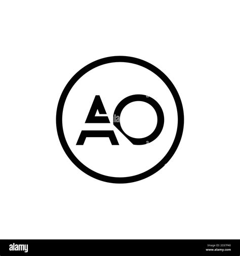 Ao Logo Design Business Typography Vector Template Creative Linked