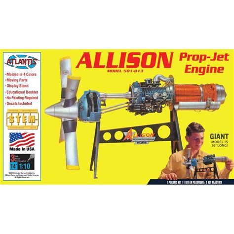 Allison Prop Jet Aircraft Engine Model Kit Aircraft Model Kits Jet