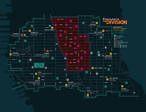The Division Open World Bosses Map Time Zones Map World