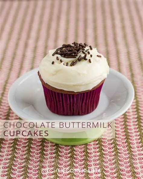 Chocolate Buttermilk Cupcakes Kitchen Confidante®