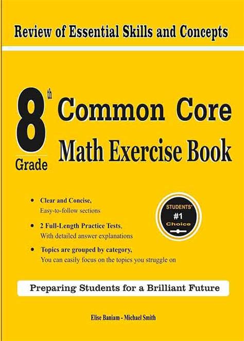 8th Grade Common Core Math Exercise Book Review Of Essential Skills