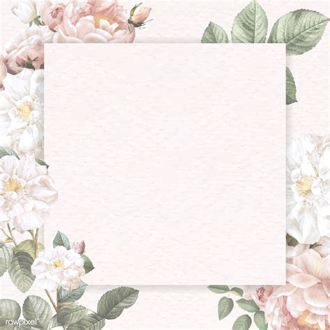 Download Download premium vector of Hand drawn floral square frame ...