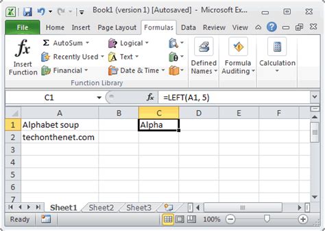 Ms Excel How To Use The Left Function Ws Vba