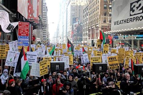 Times Square Protests Over Israeli Hamas Conflict Gothamist