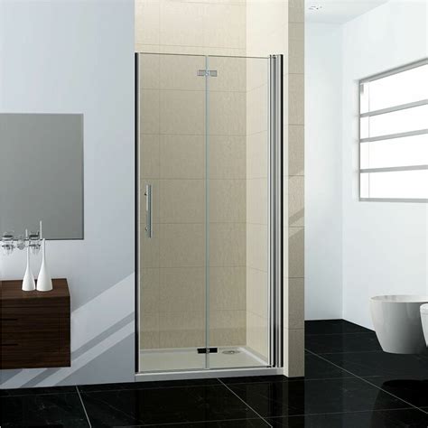 70x185cm Porte de douche porte de douche à charnière installation en