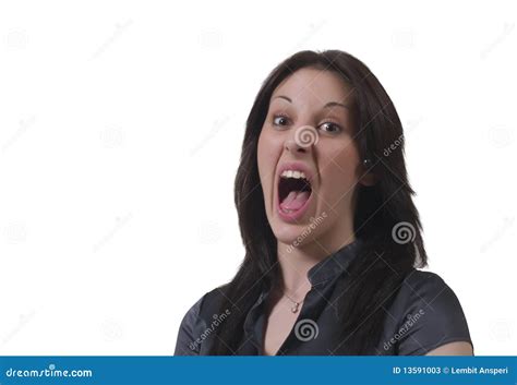 Scream Out Loud Stock Image Image Of Human Eyes Screaming 13591003