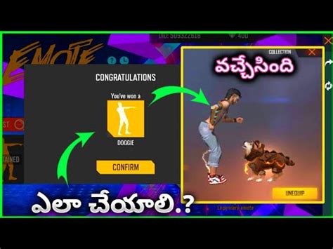 #unlock_allemotes_freefire #server_change_vpn get all emotes free , free emotes in free fire , garena free fire free emotes, how to get free emotes in free. Free Fire Emote Party Event Telugu | How to get New Doggie ...