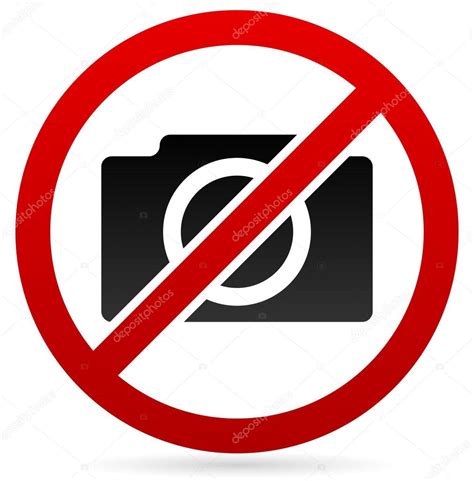 Photography No Symbol No Photography Symbol — Stock Vector