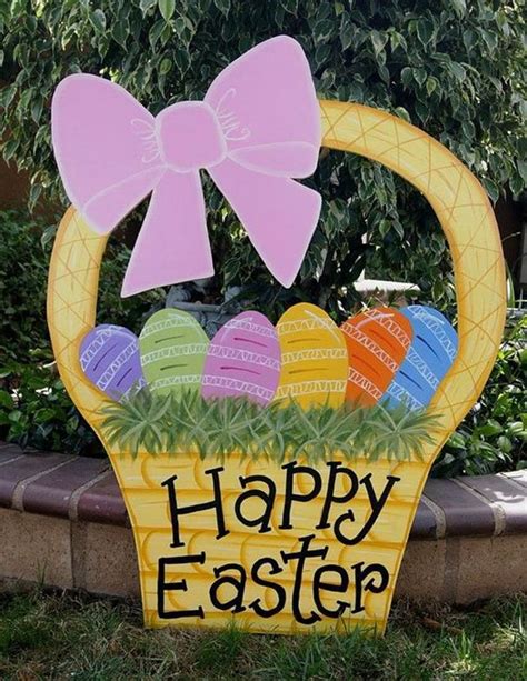 37 Diy Wooden Easter Decorations For The Outside With Images Easter