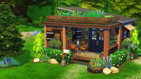 Tiny Off The Grid House 🌲 The Sims 4 Speed Build Youtube