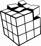 Coloring 3d Cube Rubik Printable sketch template