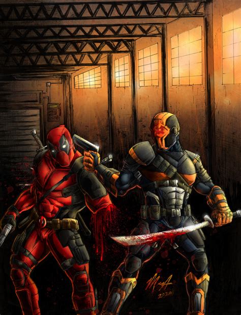 Deathstroke Vs Deadpool By Sweatymonkeys On Deviantart